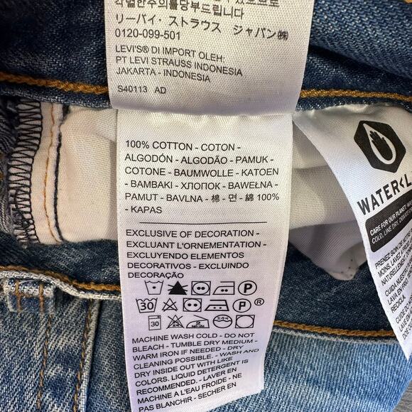 Levi's Wedgie Fit Ankle Jeans Premium Denim Size 24 - Picture 10 of 16